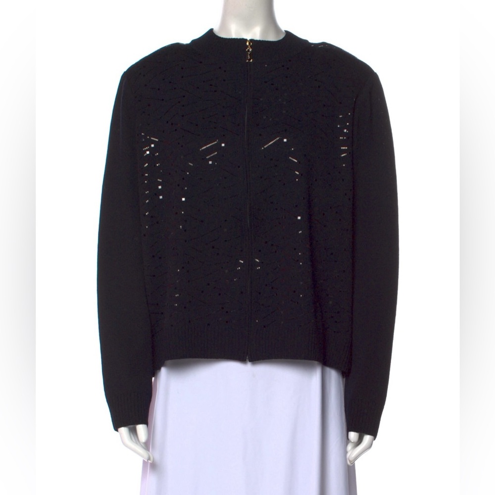 St. John crew neck sweater cardigan XL